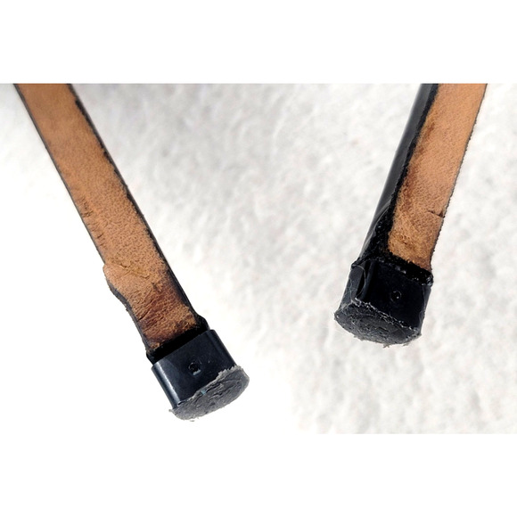 Manolo Blahnik Chaos Black Patent Leather Ankle Strap Heels Sandals 39.5 Italy - Picture 8 of 14